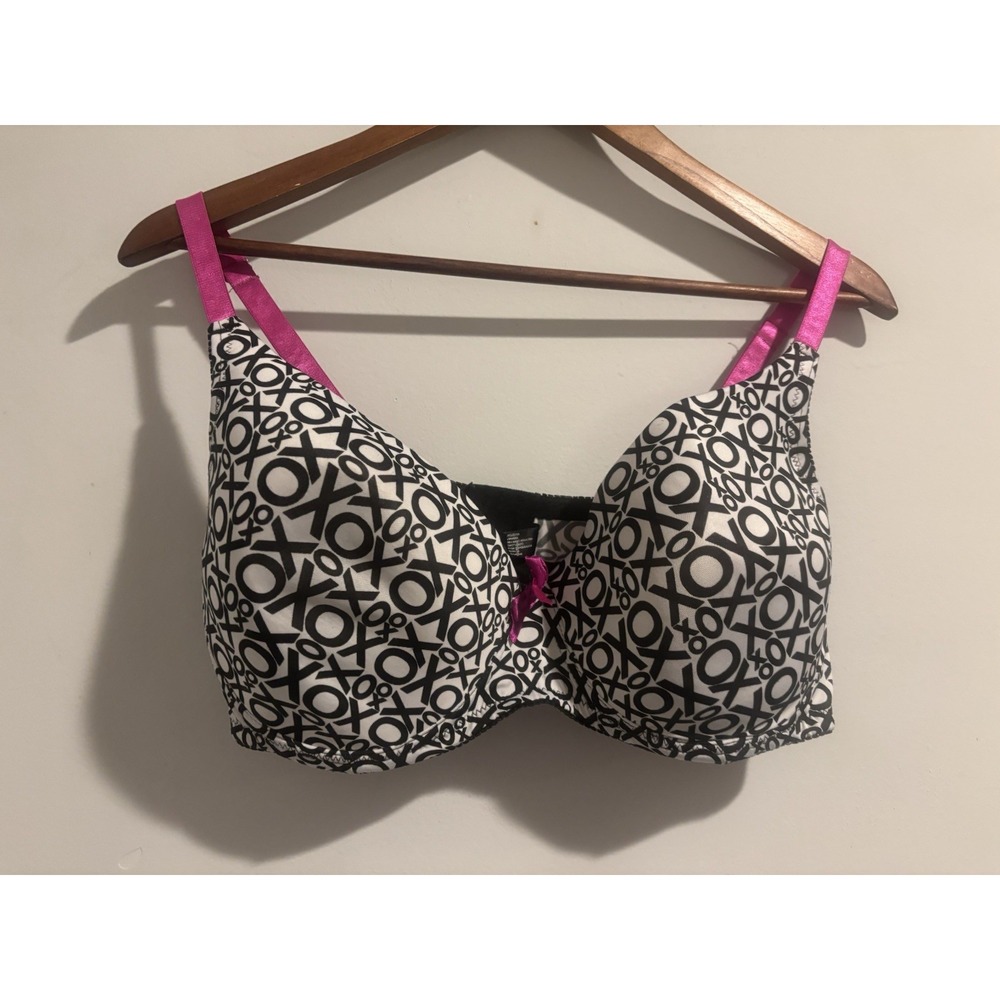 XOXO Love Bra 40D Underwire Push-up Pink Black White Women's